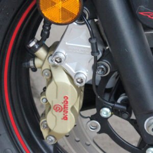Bracket, Front Brake, 40 mm Brembo Conversion, Silver, Yamaha R25/R3/MT25/MT03 (14-18)