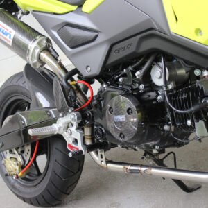 Set, Pipe, Full Race System, High Level, MSX125SF Grom, Carbon Oval/Carbon End Cap