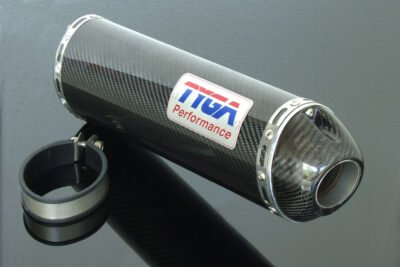 Silencer, Carbon/Carbon End Cap, Oval, Slip-On, RVF400 NC35, Assy.