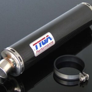 Silencer, Carbon, Round, Slip On, ZXR250, Assy.