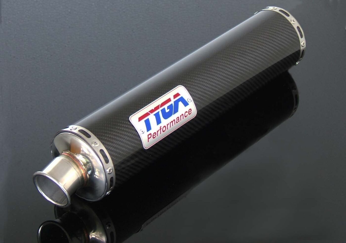 Silencer, Carbon, Round, Slip On, CBR250RR MC22, No Fittings