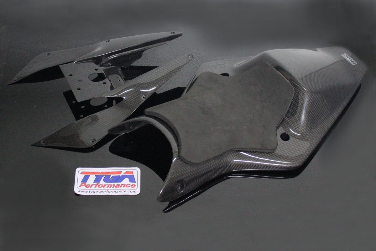 Seat Cowling Set, Street, Carbon, Cup Style, KTM RC125, RC200. RC250, RC390