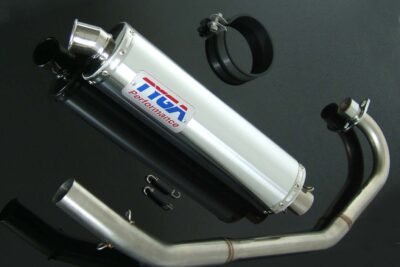 Set, Pipe, Full Race System, Round Aluminium Silencer, CBR125
