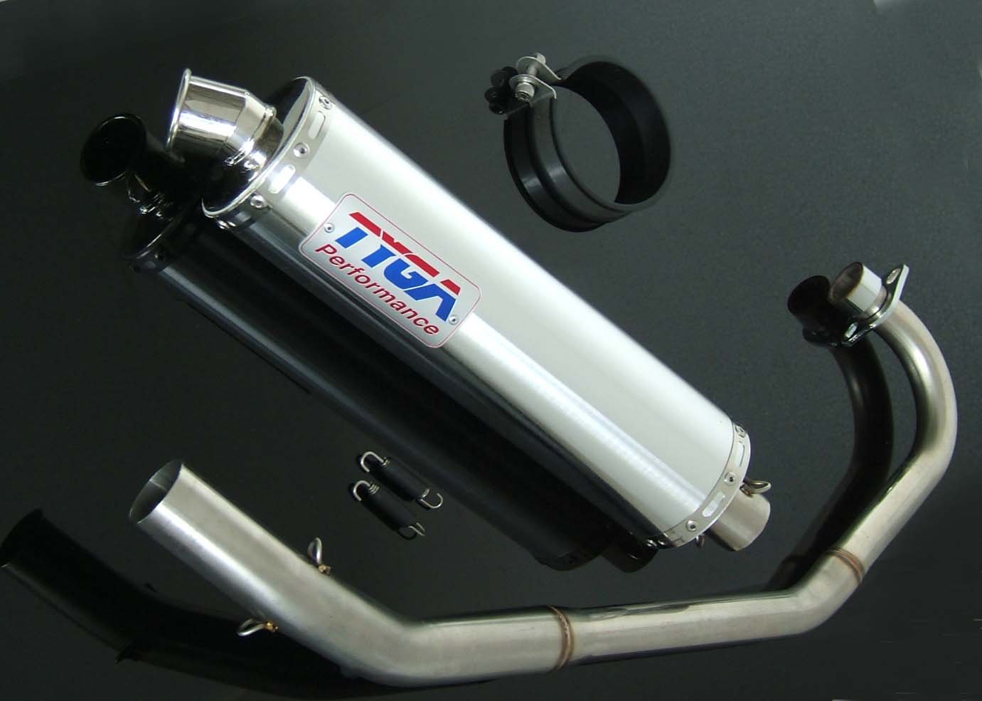 Set, Pipe, Full Race System, Round Aluminium Silencer, CBR125