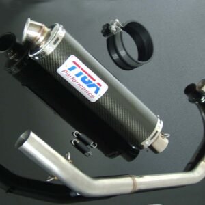 Set, Pipe, Full Race System, Round, Carbon Silencer, CBR125