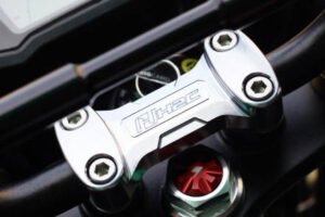 Handlebar Clamp, CNC, Grey