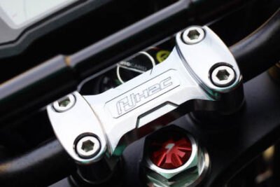 Handlebar Clamp, CNC, Grey