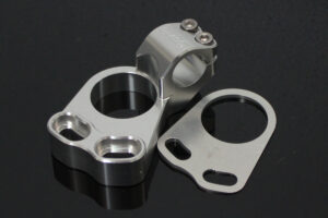Handlebar Clamp, Right, Silver, Ninja250/300R