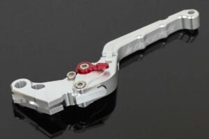 Clutch Lever CNC, Silver, Flip Up Type.