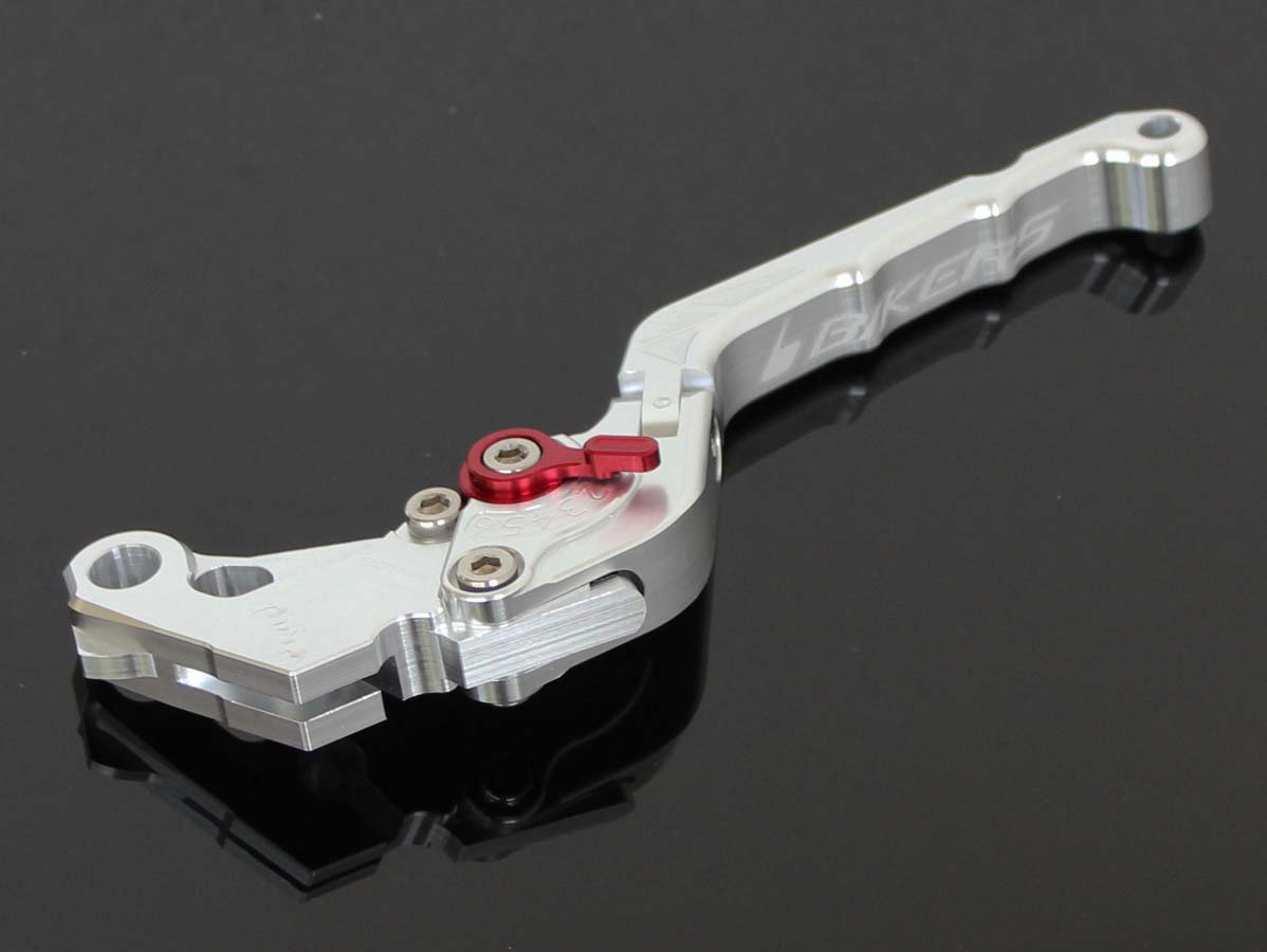 Clutch Lever CNC, Silver, Flip Up Type.