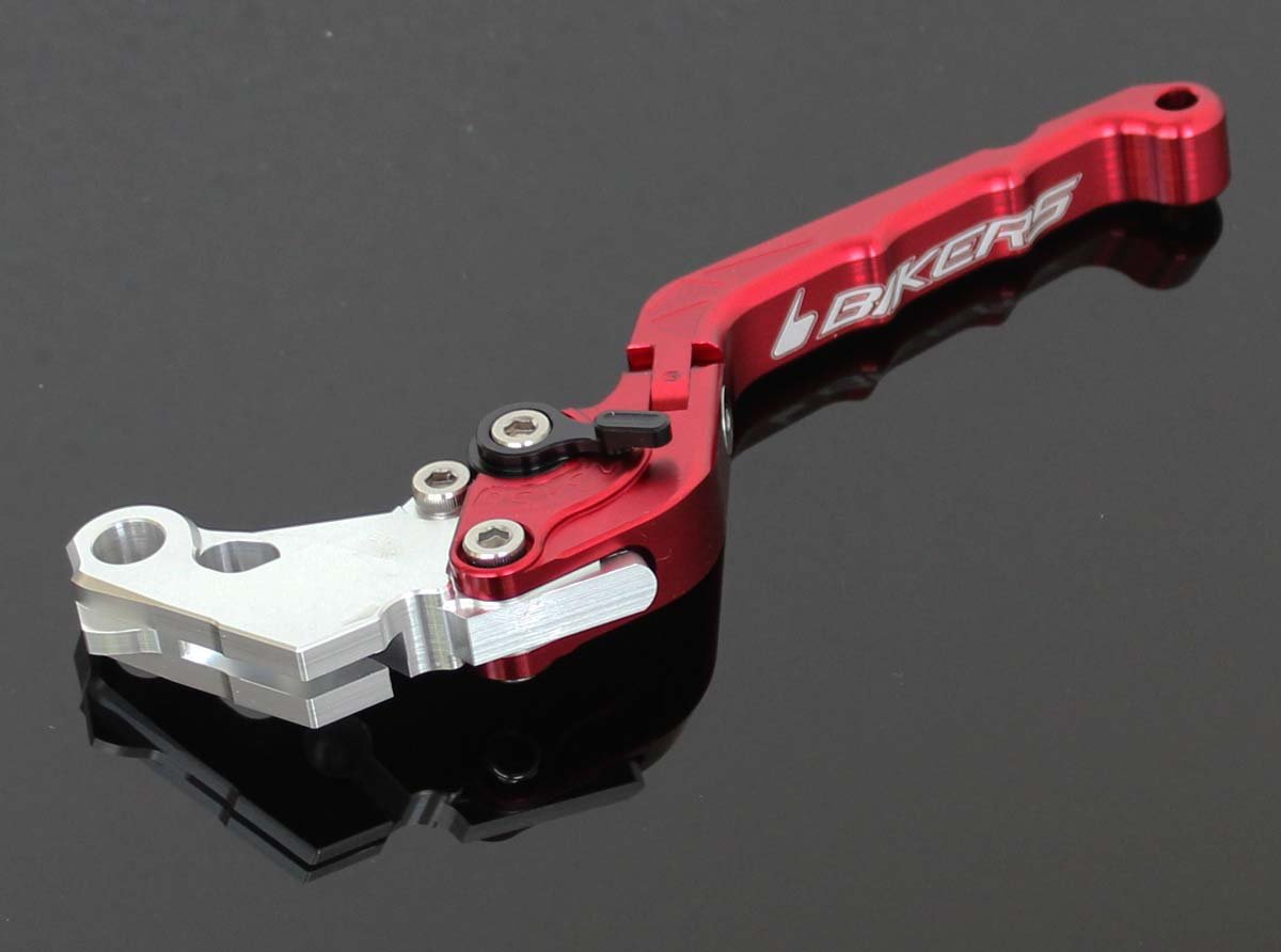 Clutch Lever CNC, Red, Flip Up Type.