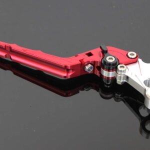 Clutch Lever CNC, Red, Flip Up Type.