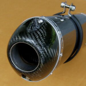 Silencer, Carbon, Oval/Carbon End Cap, Slip On, RVF 400, No Fittings