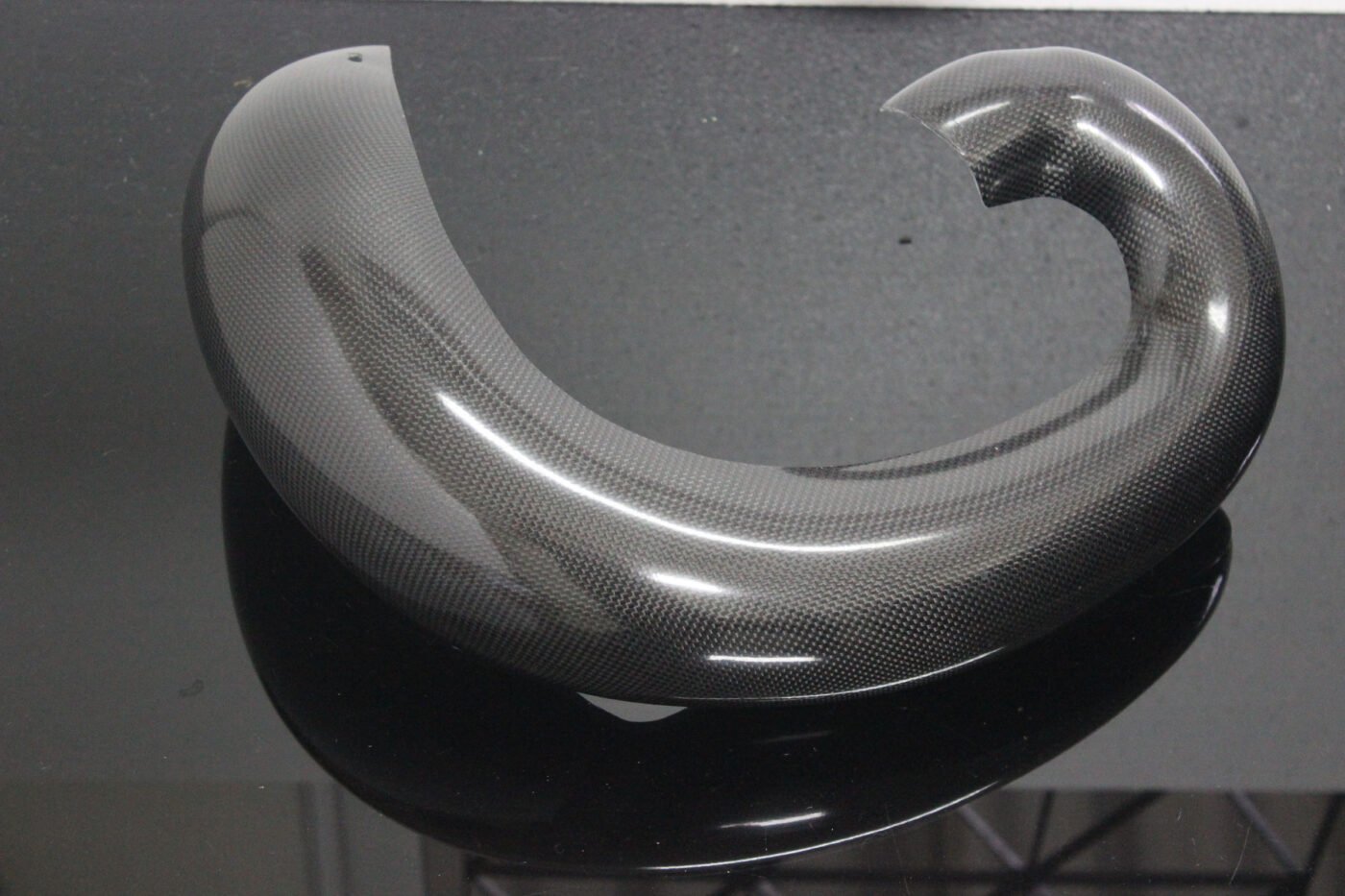 Exhaust Chamber Guard, Carbon, KTM250/300 Off-road
