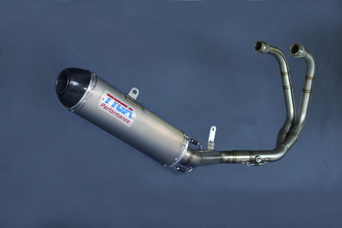 Set, Pipe, Race System, Yamaha R25/R3, MT-25/MT-03, Stainless, Stainless Silencer, Carbon End Cap