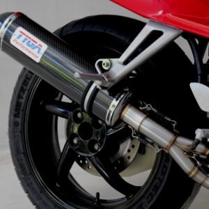 Set, Pipe, R.H Exit, Full Race System, RC36-2, Oval Carbon/Carbon End Cap Silencer