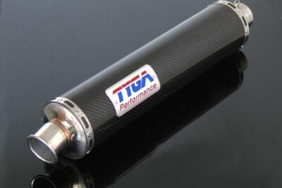 Silencer, Carbon, Round, 43 mm., No Fittings