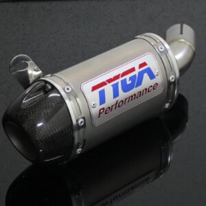 Replacement Silencer, Slip-On, Stainless, Oval/Carbon End Cap, Yamaha R25/R3