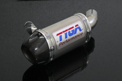 Replacement Silencer, Slip-On, Stainless, Oval/Carbon End Cap, Yamaha R25/R3