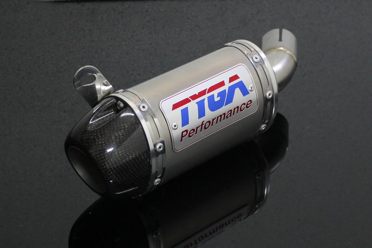 Replacement Silencer, Slip-On, Stainless, Oval/Carbon End Cap, Yamaha R25/R3