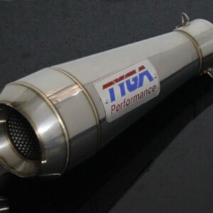 Silencer, Stainless Moto Maggot, 64 mm., Mega Monster, Assy.