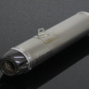 Silencer, Stainless, Oval/Carbon End Cap, Underbelly Long, MSX125 Grom