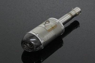 Silencer, Stainless, Oval/Carbon End Cap, Underbelly Short, MSX125 Grom