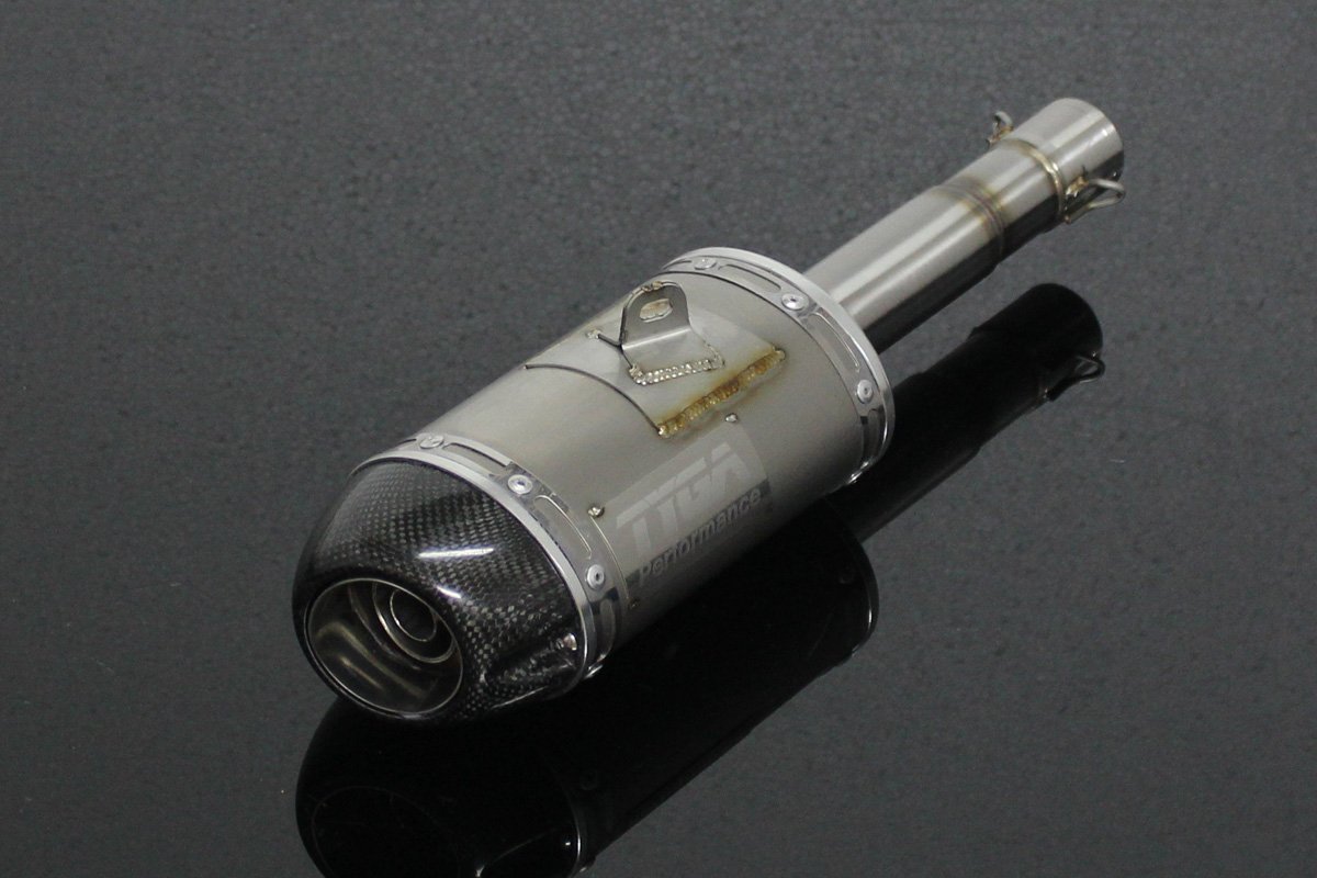Silencer, Stainless, Oval/Carbon End Cap, Underbelly Short, MSX125 Grom