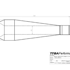 Silencer, Stainless Moto Maggot, 43 mm., Midi, Assy.