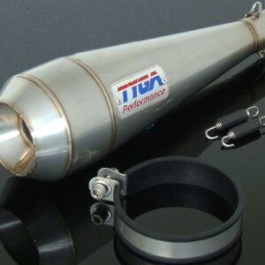 Silencer, Stainless Moto Maggot, 35 mm., Mini, Assy.