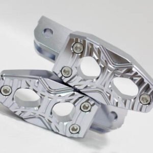 Rider Foot Pegs, CNC, Grey, Pair, MSX125 Grom