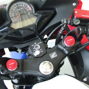 Front Fork Caps, Pair, Silver, CBR125/150