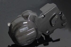 Generator/Sprocket Cover, Carbon, NSR250 SE/SP, Assy.