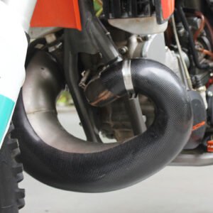 Exhaust Chamber Guard, Carbon, KTM250/300 Off-road
