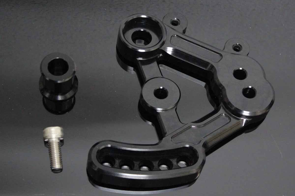 Tyga Step Kit Replacement Left Side Hanger, MSX125 Grom, Black, Assy.