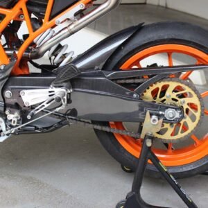 Rear Hugger/Chain Guard/SwingArm Cover Assembly, Carbon, KTM Duke and RC 125/200/250/390