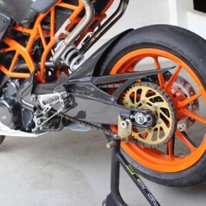 Rear Hugger/Chain Guard/SwingArm Cover Assembly, Carbon, KTM Duke and RC 125/200/250/390