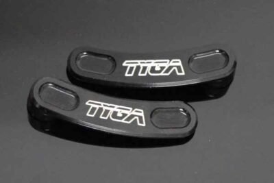 Tyga Step Kit Replacement Slot Covers, Pair, Black, MSX125 Grom