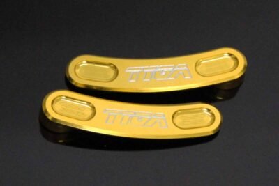 Tyga Step Kit Replacement Slot Covers, Pair, Gold, MSX125 Grom