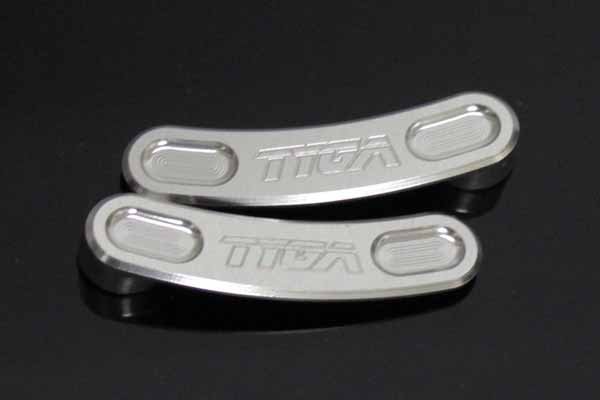 Tyga Step Kit Replacement Slot Covers, Pair, Silver, MSX125 Grom