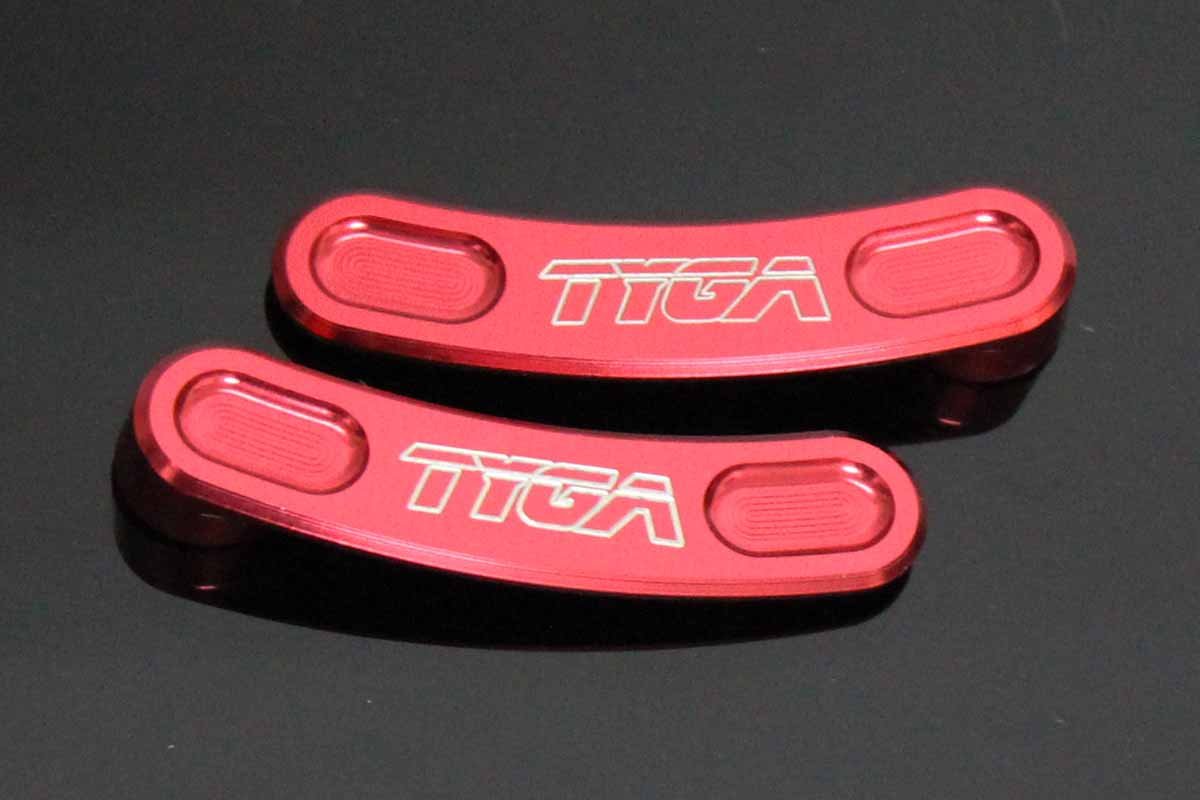 Tyga Step Kit Replacement Slot Covers, Pair, Red, MSX125 Grom