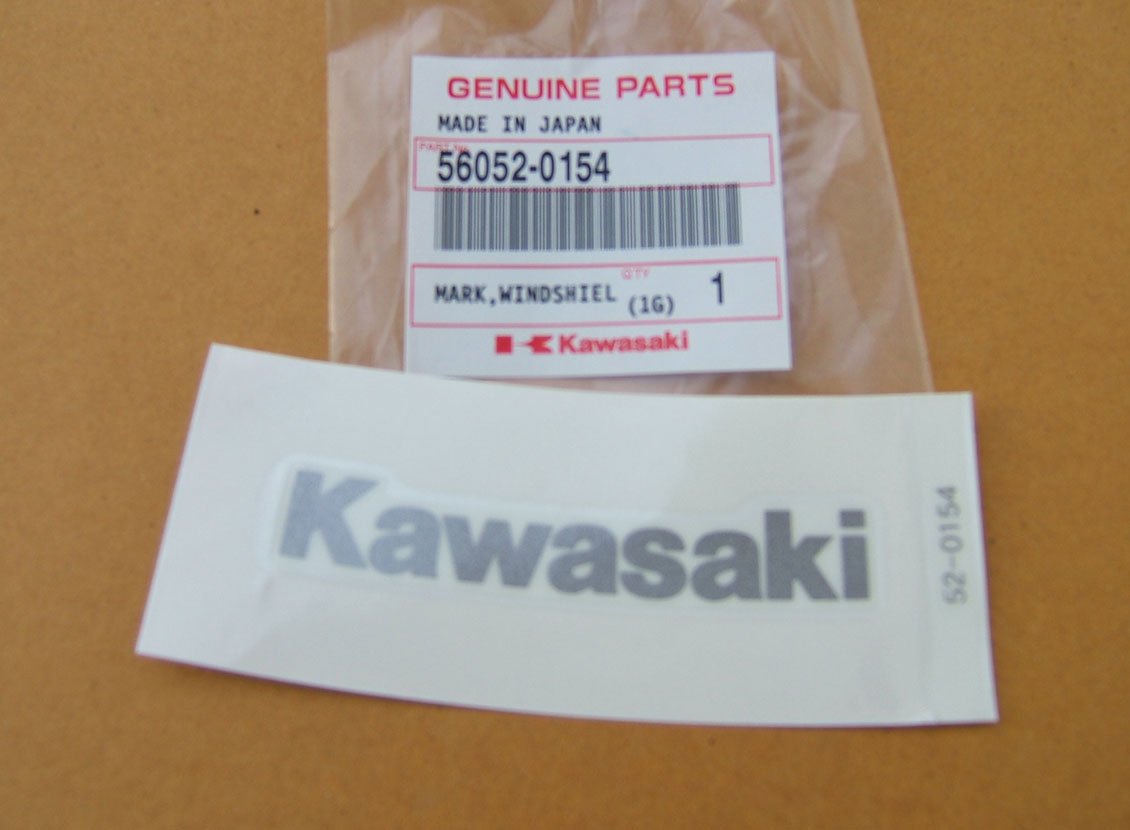 Decal, Windshield, Kawasaki, black, Ninja 250R