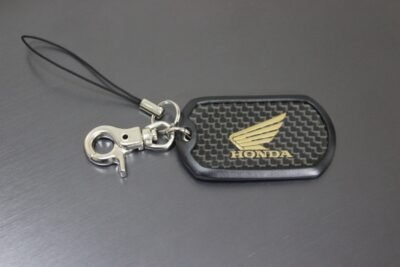 Key Ring, Honda, Black.