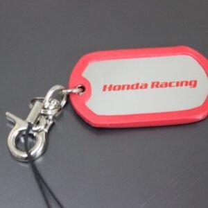 Key Ring, Honda, Red.