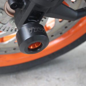Axle Slider Kit, (Orange/Black) KTM RC and Duke Series
