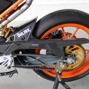 Rear Hugger/Chain Guard, Carbon, KTM Duke and RC 125/200/250/390