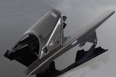 Rear Hugger/Chain Guard Assembly, Carbon, KTM Duke and RC 125/200/250/390