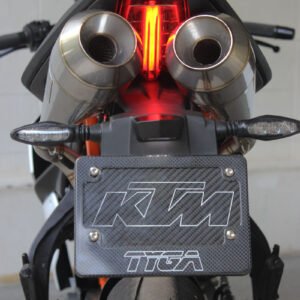 Silencer, Stainless Moto Maggot, Left, KTM RC390 Serpent, No fittings