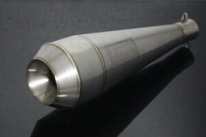 Silencer, Stainless Moto Maggot, Right, KTM RC390 Serpent, No fittings