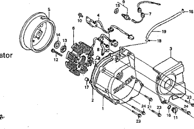Left Crankcase Cover-Generator